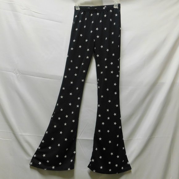 Nasty Gal Pants - Nasty Gal Collection Flare Black w/stars Pants